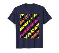 This is My Halloween Costume Colorful Stripes T-Shirt
