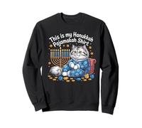 This Is My Hanukkah Pajamakah Cat Funny Sweatshirt