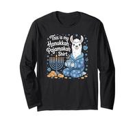 This is My Hanukkah Pajamakah Llama Funny Long Sleeve T-Shirt