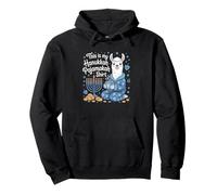 This Is My Hanukkah Pajamakah Llama Funny Pullover Hoodie