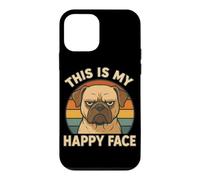 This Is My Happy Face Funny Pug With Funny Dog Lover Case for iPhone 12 mini