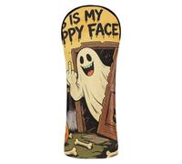 This is My Happy Face Ghosts Halloween Golf Cover Set Waterproof Headcover with Number Tags for Driver Fairway Hybrid Wood