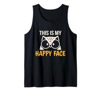 This is My Happy Face Owl Morning Groop Humour Funny Tank Top