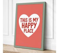 This Is My Happy Place Canvas Wall Art Print 24x16 Inch (61 x 41 cm)