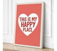 This Is My Happy Place Canvas Wall Art Print 24x16 Inch (61 x 41 cm)