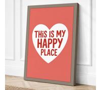 This Is My Happy Place Canvas Wall Art Print 24x16 Inch (61 x 41 cm)