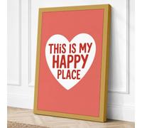 This Is My Happy Place Canvas Wall Art Print 24x16 Inch (61 x 41 cm)
