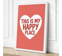This Is My Happy Place Canvas Wall Art Print 24x16 Inch (61 x 41 cm)