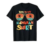 This is My Hawaiian Shirt Tropical Party Hawaii Design Value Graphic T-Shirt, Men, Black, M
