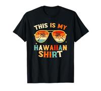 This-is My Hawaiian Summer Retro Design Palm Oasis Floral T-Shirt