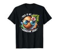 This-is My Hawaiian Summer Retro Design Sunset Island Mood T-Shirt