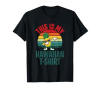 This-is My Hawaiian Summer Retro Design Tropical Wind T-Shirt