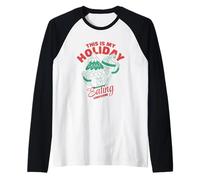 This is My Holiday Eating Uniform Design Raglan Baseball Tee