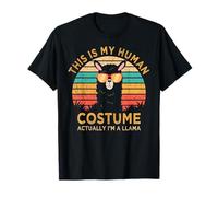 This Is My Human Costume Actually I'm A Llama Vintage T-Shirt