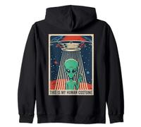 This Is My Human Costume Alien Costumes Funny Alien Zip Hoodie