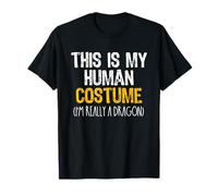 This is My Human Costume Dragon Halloween Lazy Easy T-Shirt