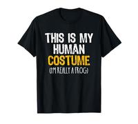 This is My Human Costume Frog Halloween Lazy Easy T-Shirt