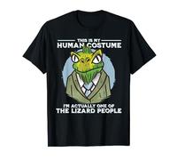 This is my human costume Funny Conspiracy Lizard People T-Shirt