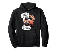 This Is My Human Costume Funny Red Panda Halloween Outfit Pullover Hoodie
