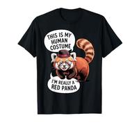 This is My Human Costume Funny Red Panda Halloween Outfit T-Shirt