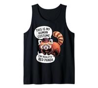 This is My Human Costume Funny Red Panda Halloween Outfit Tank Top