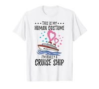 This is My Human Costume Honeymoon Cruise Ship Value Graphic T-Shirt, Men, White, L