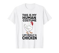 This is My Human Costume I Am Really A Chicken Value Graphic T-Shirt, Men, White, S