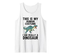 This is My Human Costume I Am Really A Dinosaur Tank Top