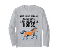 This is My Human Costume I Am Really A Horse Long Sleeve T-Shirt