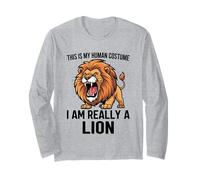 This is My Human Costume I Am Really A Lion Long Sleeve T-Shirt