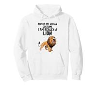 This Is My Human Costume I Am Really A Lion Pullover Hoodie