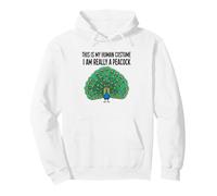 This Is My Human Costume I Am Really A Peacock Pullover Hoodie