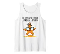 This is My Human Costume I Am Really A Starfish Tank Top
