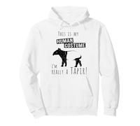 This Is My Human Costume I Am Really A Tapir Silhouette Pullover Hoodie