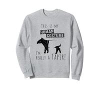 This Is My Human Costume I Am Really A Tapir Silhouette Sweatshirt