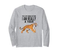 This is My Human Costume I Am Really A Tiger Long Sleeve T-Shirt