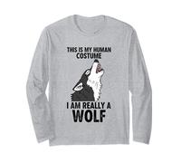 This is My Human Costume I Am Really A Wolf Long Sleeve T-Shirt