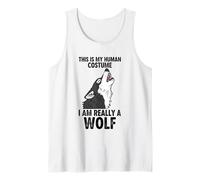 This is My Human Costume I Am Really A Wolf Tank Top