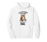 This Is My Human Costume I Am Really An Owl Pullover Hoodie