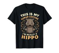 This is My Human Costume I Am Secretly A Hippo Art Design T-Shirt