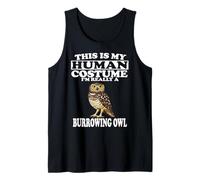 This is My Human Costume I'm A Burrowing Owl Birds Tank Top