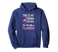 This Is My Human Costume I'm A Flamingo Funny Halloween Pullover Hoodie