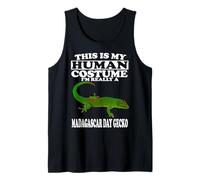 This Is My Human Costume I'm A Madagascar Day Gecko Lizard Tank Top