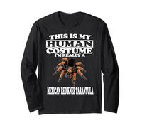 This Is My Human Costume I'm A Mexican Red Knee Tarantula Long Sleeve T-Shirt