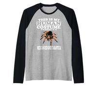 This Is My Human Costume I'm A Mexican Red Knee Tarantula Raglan Baseball Tee