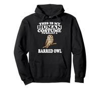 This Is My Human Costume I'm Really A Barred Owl Birds Pullover Hoodie