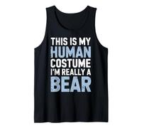 This is My Human Costume I'm Really A Bear Wild Animal Tank Top