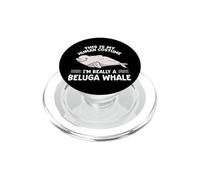 This Is My Human Costume Im Really A Beluga Whale PopSockets PopGrip for MagSafe