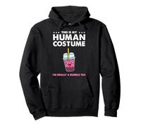 This Is My Human Costume Im Really A Bubble Tea Pullover Hoodie