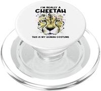 This Is My Human Costume I'm Really A Cheetah PopSockets PopGrip for MagSafe
